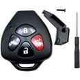 thumbnail image 5 of Cutting Not Required - Replacement Keyless Entry Remote Control 4 Buttons Key Fob Case Fits For Toyota Camry Avalon, 5 of 5
