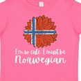 thumbnail image 4 of Inktastic I'm So Cute, I Must Be Norwegian Sunflower Norway Flag Boys or Girls Toddler T-Shirt, 4 of 5