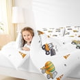 thumbnail image 4 of Manfei Equipment Truck Full Size Comforter Sets,Kids Bulldozer Bedding Comforter Set,Yellow White Bedding Sets For Boys Teens,Breathable Home Decor Reversible,3 Pieces, 4 of 8