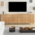 thumbnail image 7 of 56 in Wide Fluted Dresser for Bedroom with 6 Drawers, Wooden Chest of Drawers with Metal Handle & Feet, Natural Dresser for Living Room, Hallway, Bedroom, 7 of 7