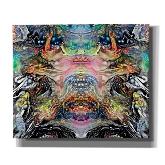 Epic Graffiti 'The Minotaurs Lament' by Pedro Gavidia, Canvas Wall Art, 24"x20"