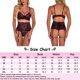 thumbnail image 5 of Conjunto de lencería Sujetador de encaje Panty Ligas Correa Conjunto con aros Tmvgtek para mujer Rojo T L, 5 of 5