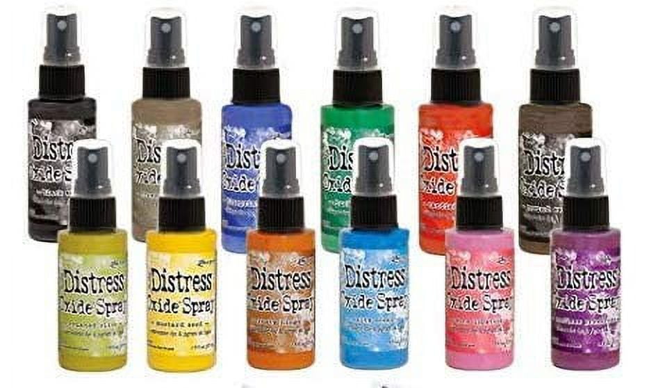MEGA Oxide Bundle - Complete 2019 Tim Holtz Distress Oxide Collection of 60 Sprays with Bonus PTP Blending Sticks - Includes Newest Releases!