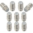 thumbnail image 1 of F-type Rf Coaxial Connectors Rg6 Adapter F Female To F Female Antenna Connector Female To Female Coaxial Connector F Type Jack (hole) Cable Connector, 1 of 4