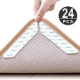 thumbnail image 3 of Rug Gripper Anti Slip Mat, 24 Pcs Double Sided Anti Curling Rug Gripper, Washable and Reusable Non Slip Rug Grip for Hardwood Floors, Rugs and Mats Weiß, 3 of 8