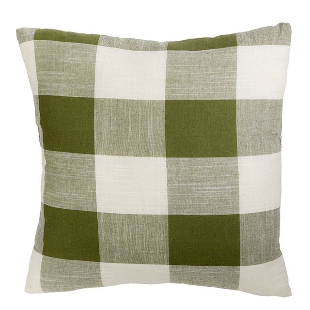 Almohada decorativa de estilo rústico con cuadros de búfalo de Collections Etc