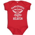 thumbnail image 3 of Inktastic Handpicked for Earth by My Auntie in Heaven with Angel Wings Boys or Girls Baby Bodysuit, 3 of 5