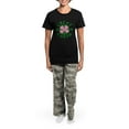 thumbnail image 4 of CafePress - Green / Pink Lucky Charm Women's Dark Pajamas - Women's Short Sleeve Print T-Shirt and Pants Dark Cotton Pajama Set, 4 of 7