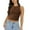 Coffee, variant on VBARHMQRT Workout Tank Top Womens Solid Color Fashionable and Sexy Sleeveless Tight Bottomed Shirt with a Round Neck and a Racerback Top for External Wear Womens Camisole Tank Tops Cotton