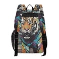thumbnail image 3 of ALAZA Clear Backpack Tiger Abstract PVC Transparent BookBag, 3 of 7