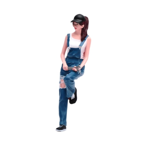 Figura de niña mecánica a escala 1:24, modelo de diminuta, diorama, escenografía, modelos de jes 3D realistas para maquetas de trenes y