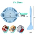 thumbnail image 6 of 3pcs Pet Food Can Lids + Spoon, TSV FDA Safe BPA Free Silicone Food Can Covers for Cat Dog Canned Food Storage Fresh, 6 of 9