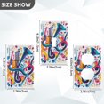 thumbnail image 7 of Yayeee Blank Wall Plate Cover 1-Gang 4.5"x2.7" Home Unused Decorative Outlet, Musical Pattern, 7 of 7