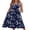 Dark Blue Floral, variant on Summer Dresses for Women Flowy Casual Midi Dress Beach Vacation Sundresses with Pockets