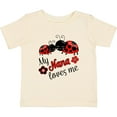 thumbnail image 3 of Inktastic My Nana Loves Me with Cute Ladybugs Boys or Girls Baby T-Shirt, 3 of 5