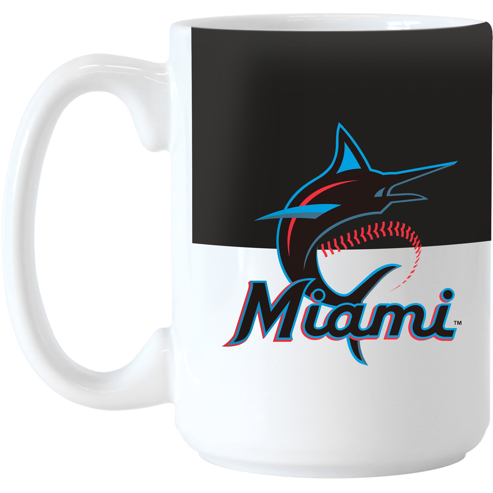 Miami Marlins Mug Sculpted Relief Coffee Mug 14oz 