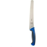 Mercer Culinary Millennia 10 Steel Wavy Edge Bread Knife, Blue Handle