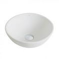thumbnail image 1 of Kraus KCV-341 Elavo White Ceramic Small Round Vessel Bathroom Sink, 1 of 12