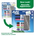 thumbnail image 2 of EXPO Dry Erase Markers, Low Odour Ink, Fine & Chisel Tip, Assorted Colours, 9 Piece Set (w/ Eraser), 2 of 7