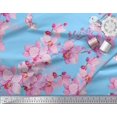 thumbnail image 3 of Soimoi polyester Crepe Fabric Bird & Orchids Flower Printed Craft Fabric by the Yard 42 Inch Wide, 3 of 3