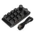 thumbnail image 2 of Clavier Personnalisé Mini 12 Touches Interrupteur Rouge Clavier Mécanique, 2 Boutons Clavier Macro Programmable avec Multi Fonction pour Vista, Linux, OS, 2 of 7