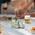 thumbnail image 5 of Yayeee Ashtray with Lid for Cigarette Smokeless Stainless Steel Home Ash Holder, Green Floral, 5 of 7