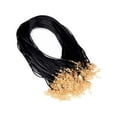 thumbnail image 2 of 100 Pieces Necklace Rope Simple Design Reusable Accessories Home Handicraft Pendant Wire Jewelry Making Cord DIY Crafting Handicraft Accessories Black Gold, 2 of 8
