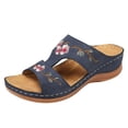 thumbnail image 2 of Orthotic Arch Support Sandals Flip Flops Slip-on Flats Outdoor Slides Boho Walking Shoes Comfortable Elegant Casual Beach Slippers, 2 of 5