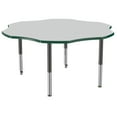 thumbnail image 4 of ECR4Kids 60in Flower Everyday T-Mold Adjustable Activity Table Grey/Green/Black - Super Leg, 4 of 8