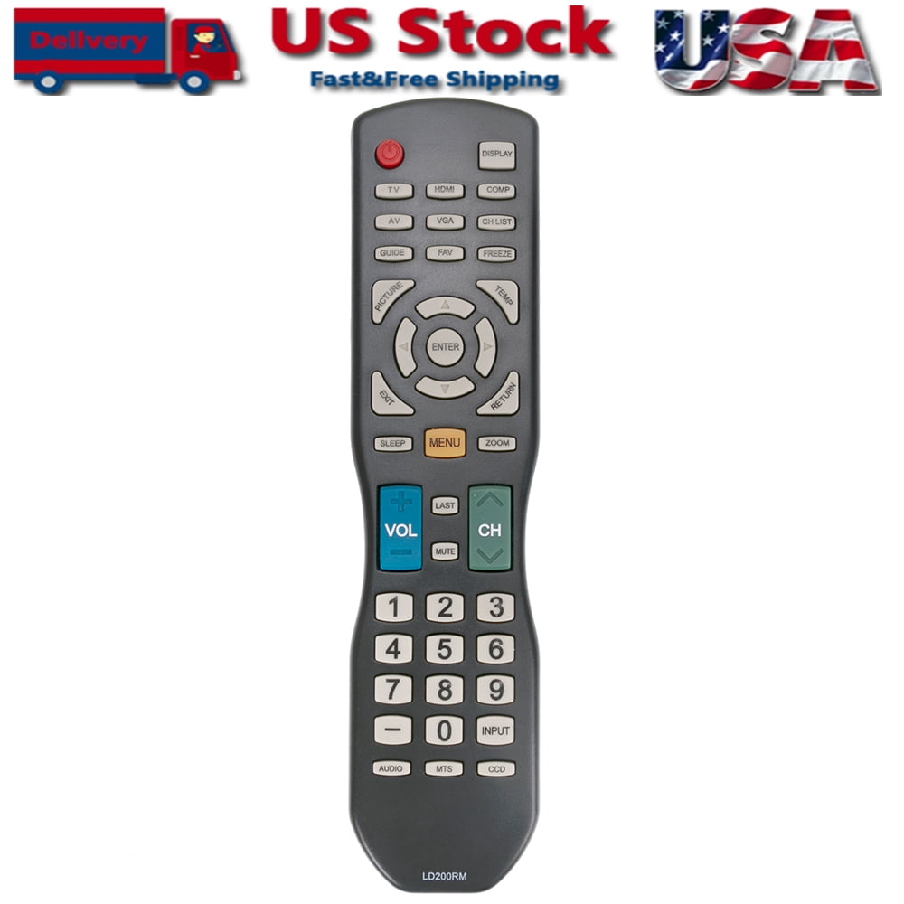 New Remote replacement LD200RM for Apex TV LD3288M LE3242 LE4012 LD3288T  LD3288 LD4688T LD4688 - Walmart.com