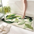 thumbnail image 4 of Alfombra De Baño Alfombras De Baño Suaves Absorbentes De Agua Alfombra De Baño Antideslizante De Goma Alfombra De Baño Lavable A Máquina Alfombra De Baño Decorativa De Hojas Verdes para B, 4 of 5