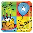 thumbnail image 1 of Platos llanos Creative Converting Cake Celebration, 23 cm, 8 unidades, 1 of 2