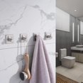 thumbnail image 2 of Gancho para toalla - gancho de pared - acero inoxidable - sin agujeros - inoxidable - impermeable - para cocina, baño, oficina, 2 of 5