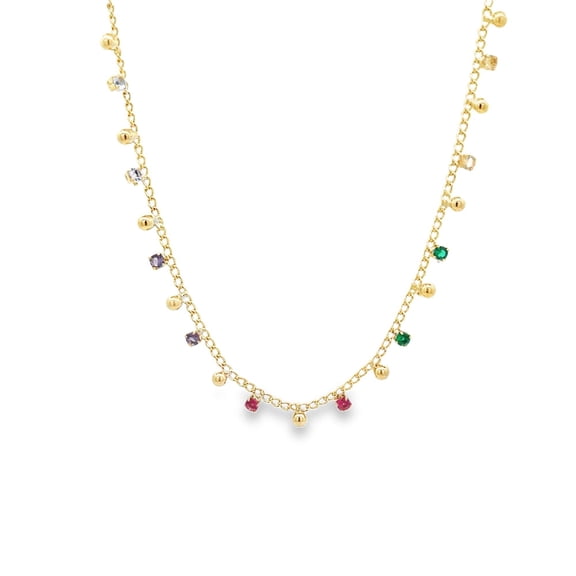 18k Gold Filled Charm Necklace