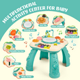 thumbnail image 3 of Infant Musical Learning Table, Toddler Activity Table Interactive Toys, Baby Busy Board Educational Learning Toy with Lights and Music, for 6 to 12-18 Months Boys Girls Preschool Gifts, 3 of 6
