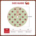 thumbnail image 4 of Balery Lilies Flowers Printed Christmas Tree Skirt , Merry Christmas Party Christmas Tree Decoration,Adjustable Tree Skirt-36", 4 of 8