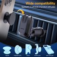thumbnail image 4 of Soporte para teléfono con ventilación de coche, tecnología pop tech, para agarre grueso, negro, 4 of 8