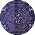 thumbnail image 1 of Ahgly Company Indoor Round Persian Blue Traditional Area Rugs, 4' Round, 1 of 4