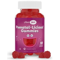 Maxi Health Prenatal Gummies for Women – Cherry Flavor – Folic Acid & Iron – Kosher – 60 Count