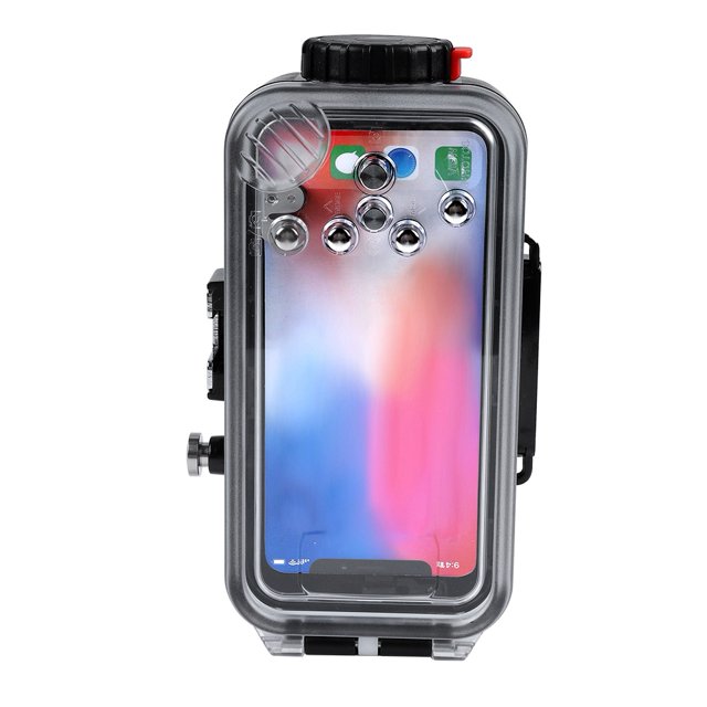 Funda impermeable para teléfono, funda impermeable para buceo submarino de 60 m, carcasa impermeable para teléfono, carcasa de buceo para iPhone, salida de alta intensidad