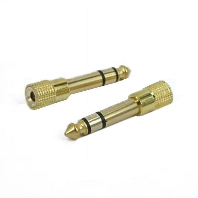 Adaptador de audio Troglfold de 2 piezas de 6,5 mm macho a 3,5 mm hembra para micrófono