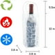 thumbnail image 3 of Fiudx Bolsa de Gel para Vino, Hielera Reutilizable para Bebidas Embotelladas, Líquido Seguro y Congelable, Ideal para Picnics, Barbacoas, Bodas, Regalo de Vino Tinto, Envase Blanco de 30 Ml, Diseño E, 3 of 6