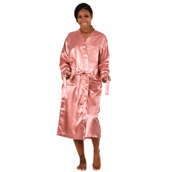 Up2date Fashion Long Satin Robes for Women Full Sleeve Silk Bathrobe Full Length Sleepwear Bridesmaids Wedding Party Robes
