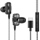 thumbnail image 1 of Tipo-c Auricular Auricular Teléfono Manos libres Auriculares Control con cable Reducción de ruido Auricular con micrófono Jumpingount EL000252-02, 1 of 2