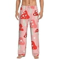 thumbnail image 2 of Lsque Cute Mushroom1 Print Men's Pajama Pants, Lounge Pant - Comfortable Home Wear,Elastic Waistband, Stylish Design-Small, 2 of 9