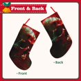 thumbnail image 2 of KLL Red Dark Skull Abstract for 18" Christmas Stocking Snowman Xmas Stocking Holiday Christmas Decoration Gifts for Family Kids, 2 of 8