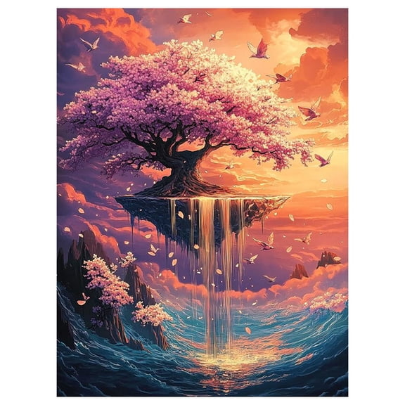 Diamond Art Painting Kit 30x40cm HD Canvas Sparkling Art Craft for Wall Decor