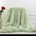 thumbnail image 3 of Bizhua Winter Warm Blanket, 120*80Cm, Greenshaggy Long Faux Fur Throw Blanket Fuzzy Lightweight Plush Sherpa Fleece, 3 of 6