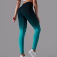 thumbnail image 2 of Lenpel Leggings for Women Seamless Butt Lifting High Waisted Gradient Slim Athletic Yoga Pants Running Workout Leggings, 2 of 7