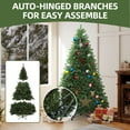 thumbnail image 4 of Uforic 7.5ft Spruce Artificial Christmas Tree with 1346 Branch Tips & Foldable Base, Green, 4 of 9